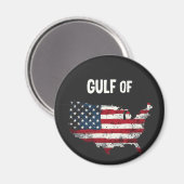 Golf von Amerika Funny Trump USA Map Flag Magnet (Vorderseite/Rückseite)