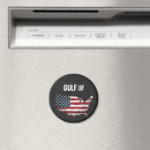 Golf von Amerika Funny Trump USA Map Flag Magnet (In Situ (Geschirrspüler))