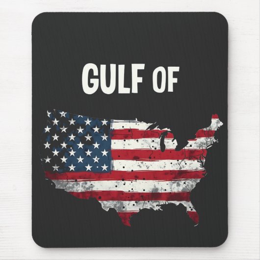 Golf von Amerika Funny Trump USA Map Flag Mousepad (Vorne)