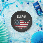 Golf von Amerika Funny Trump USA Map Flag Pappteller (Party)