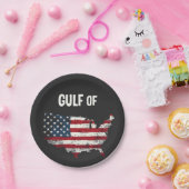 Golf von Amerika Funny Trump USA Map Flag Pappteller (Party)