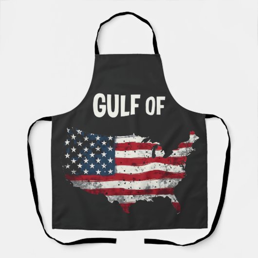 Golf von Amerika Funny Trump USA Map Flag Schürze (Vorderseite)