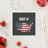 Golf von Amerika Funny Trump USA Map Flag Serviette (Beispiel)