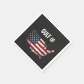 Golf von Amerika Funny Trump USA Map Flag Serviette (Ecke)