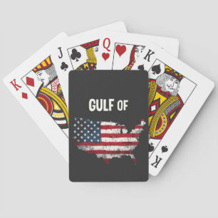 Golf von Amerika Funny Trump USA Map Flag Spielkarten