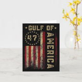 Golf von Amerika Funny US Flag Flag 2 Karte (Gelbe Blume)