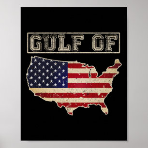 Golf von Amerika Funny US Flag Flag 7 Poster
