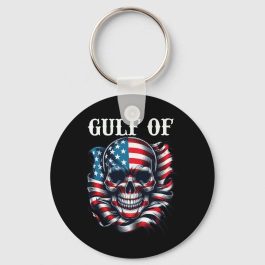 Golf von Amerika Funny US Flag Flag 9 Schlüsselanhänger (Vorderseite)