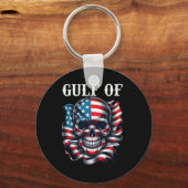 Golf von Amerika Funny US Flag Flag 9 Schlüsselanhänger (Vorderseite)