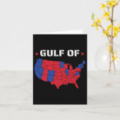 Golf von Amerika Funny US Flag Flagge 1 Karte (Gelbe Blume)