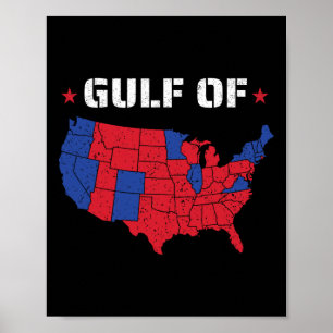 Golf von Amerika Funny US Flag Flagge 1 Poster