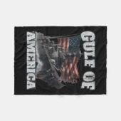 Golf von Amerika Funny US Flag Männer Frauen Fleecedecke (Vorderseite (Horizontal))