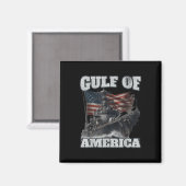 Golf von Amerika Funny US Flag Männer Frauen Magnet (Vorderseite/Rückseite)