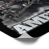 Golf von Amerika Funny US Flag Männer Frauen Poster (Ecke)