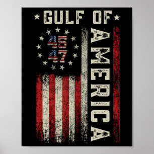 Golf von Amerika Funny US Flagge für Männer Frauen Poster