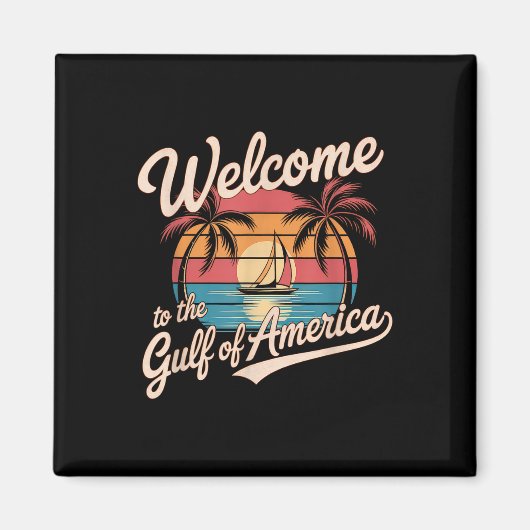 Golf von Amerika geben Männer Flag Strand _21 Magnet (Vorne)