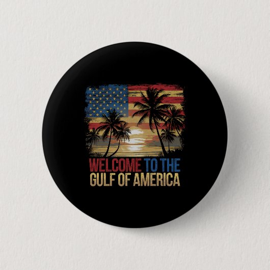 Golf von Amerika geben Männern Flag Beach Button (Vorderseite)
