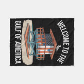 Golf von Amerika geben Männern Flag Strand - 1 Fleecedecke (Vorderseite (Horizontal))