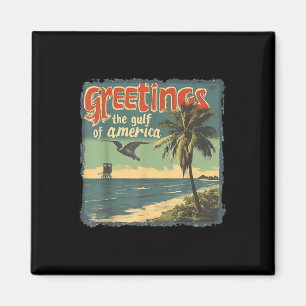 Golf von Amerika Gruß von der Patriotischen Gu Magnet