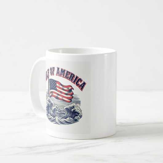 Golf von Amerika Kaffeetasse (Vorderseite Links)