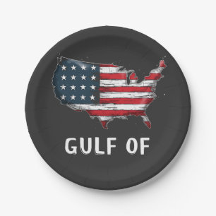Golf Von Amerika Lustig Trump Ostküste Mexiko  Pappteller