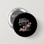 Golf von Amerika lustiger Trump Usa Beach Button (Vorne & Hinten)