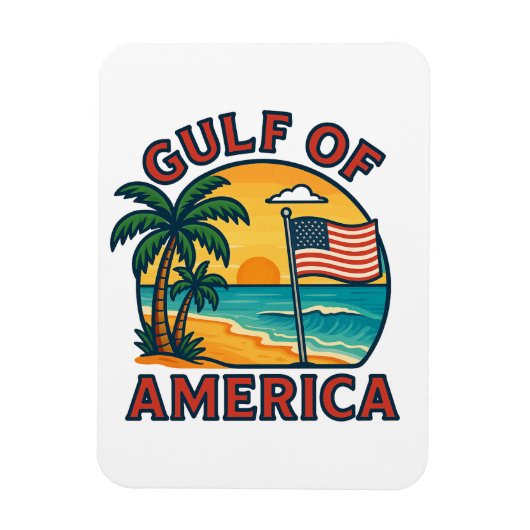 Golf von Amerika Magnet (Vertikal)