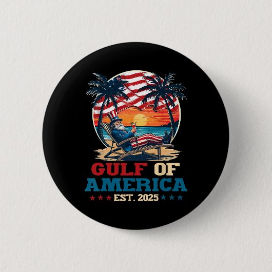 Golf von Amerika Mexiko Golf östlich 2025 US ameri Button (Vorderseite)