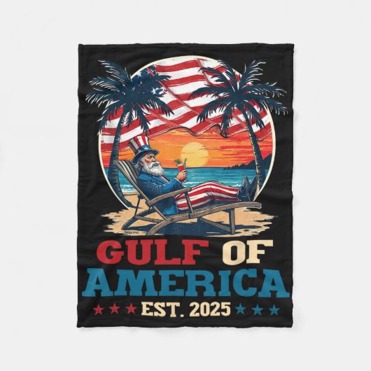 Golf von Amerika Mexiko Golf östlich 2025 US ameri Fleecedecke (Vorderseite)