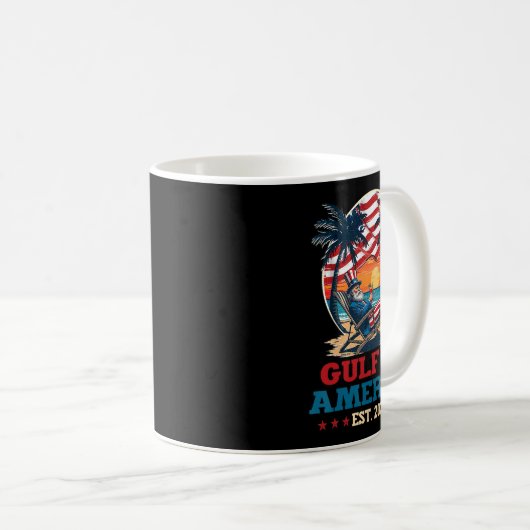 Golf von Amerika Mexiko Golf östlich 2025 US ameri Kaffeetasse (VorderseiteRechts)