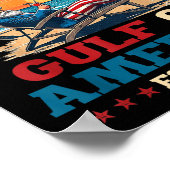 Golf von Amerika Mexiko Golf östlich 2025 US ameri Poster (Ecke)