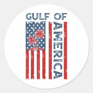 Golf von Amerika Osten 2025 SonnenGolf von USA Ame Runder Aufkleber