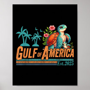 Golf von Amerika Osten 2025 Turtelgolf Mexiko Poster