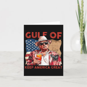 Golf von Amerika - Patriotische Amerikas Fahne des Karte