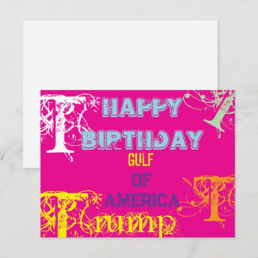 GOLF VON AMERIKA POSTKARTE (Vorne/Hinten)