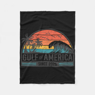 Golf von Amerika seit 2025 Retro Vintager Strand Fleecedecke