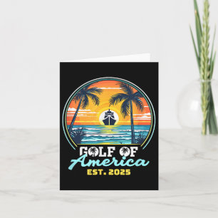 Golf von Amerika Shirt Est 2025 Retro Vintag B Karte
