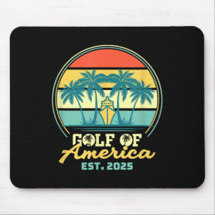 Golf von Amerika Shirt Est 2025 Retro Vintag B Mousepad