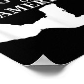 Golf von Amerika Shirt Funny US Flag Poster (Ecke)