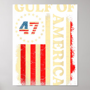 Golf von Amerika Shirt Golf von Amerika Flagge Ame Poster