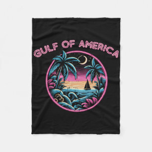 Golf von Amerika Sunset Rosa Retro Männer Frauen K Fleecedecke