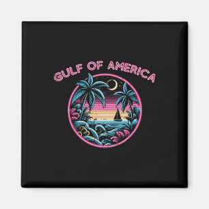 Golf von Amerika Sunset Rosa Retro Männer Frauen K Magnet
