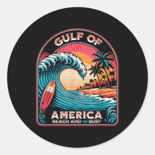 Golf von Amerika Trump 2025 Runder Aufkleber