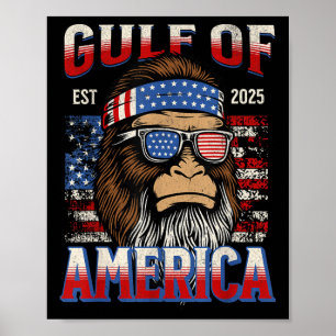 Golf von Amerika Trump Funny Bigfoot Mexico Pat Poster
