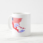 Golf von Amerika, Trump-Kanal-Tasse Kaffeetasse (Vorderseite Links)