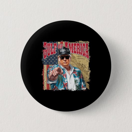 Golf von Amerika Trump vom Patrio begrüßt Button (Vorderseite)