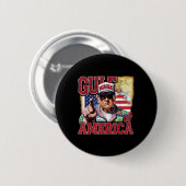 Golf von Amerika Trump vom Patrio begrüßt Button (Vorne & Hinten)