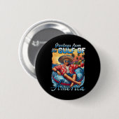 Golf von Amerika Trump vom Patrio begrüßt Button (Vorne & Hinten)