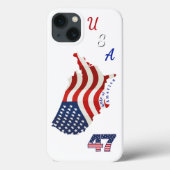 Golf von Amerika USA 47 Patriot Case-Mate iPhone Hülle (Rückseite)