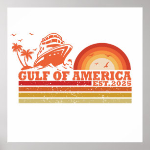 Golf von Amerika vintage amerikanisch patriotisch Poster